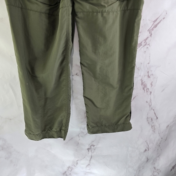 REI Pants Mens 30 X 29 Green Convertible Zip Off Nylon Hiking Ripstop - Picture 7 of 13